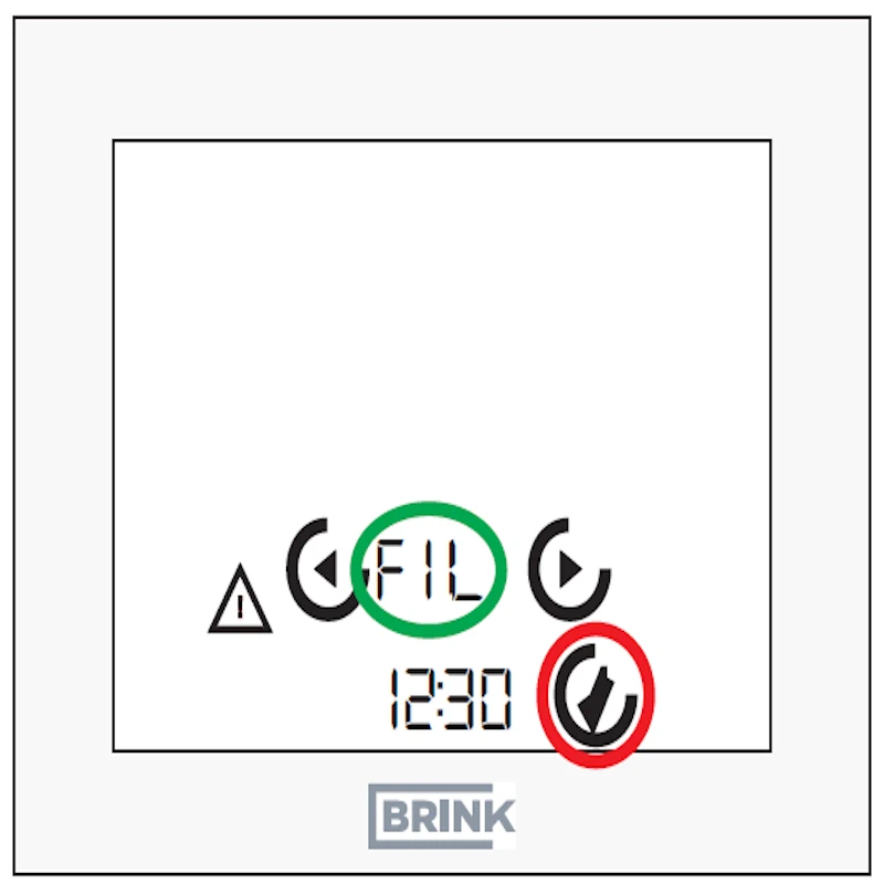 Brink Touch Control filtro pranešimas