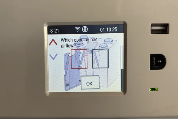 Flair ekranas ventiliatoriaus vietos vedlys pasirinkimas